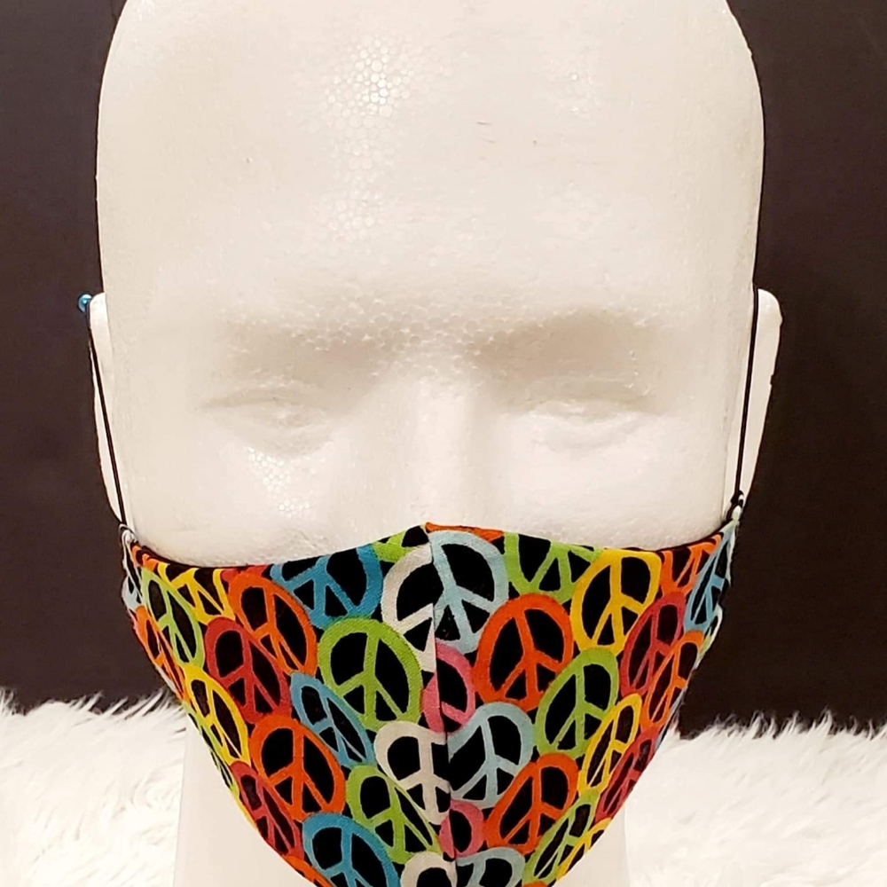 LAST ONE 3 for $15 Rainbow Peace mask (Bundle & Save) - Picture 2 of 3